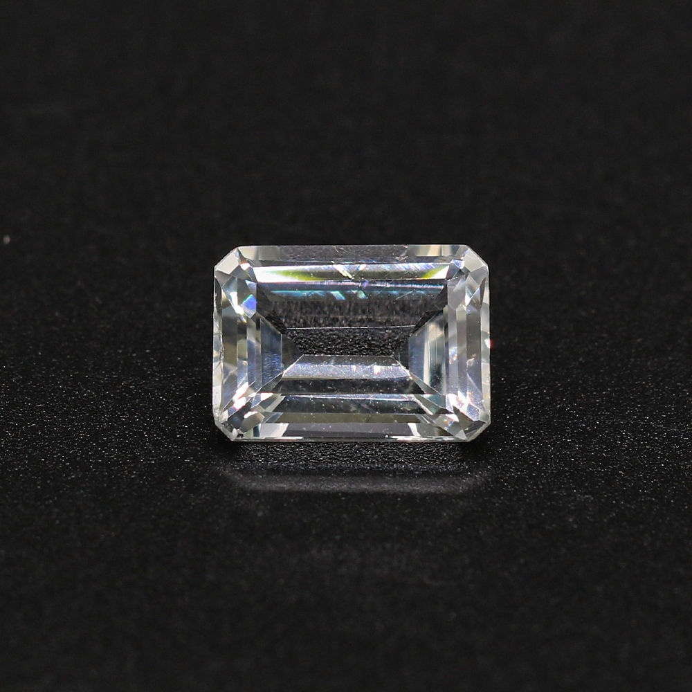 White Topaz Octagon Faceted