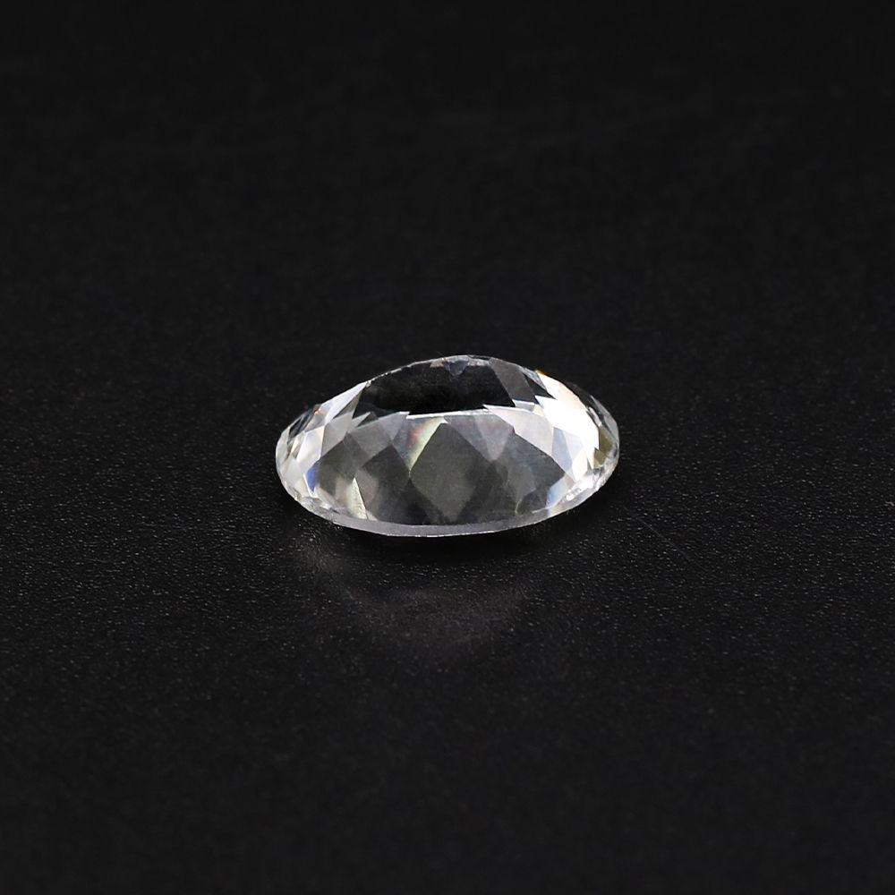 White Topaz Oval Faceted