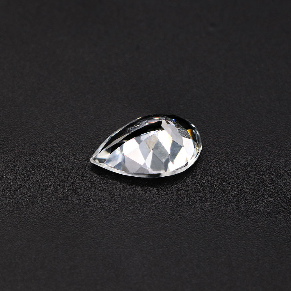 White Topaz Pear Faceted