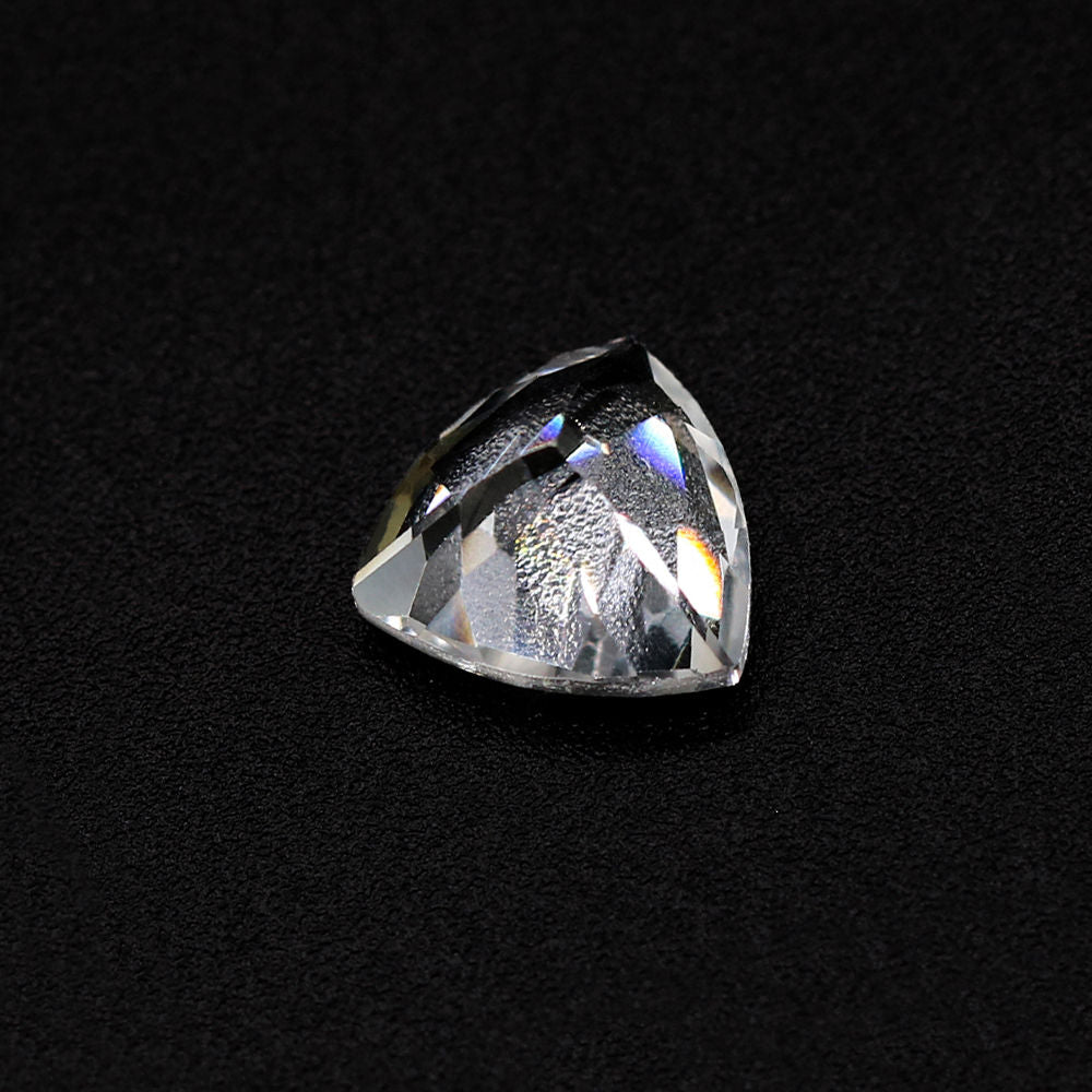 White Topaz Trillion Faceted