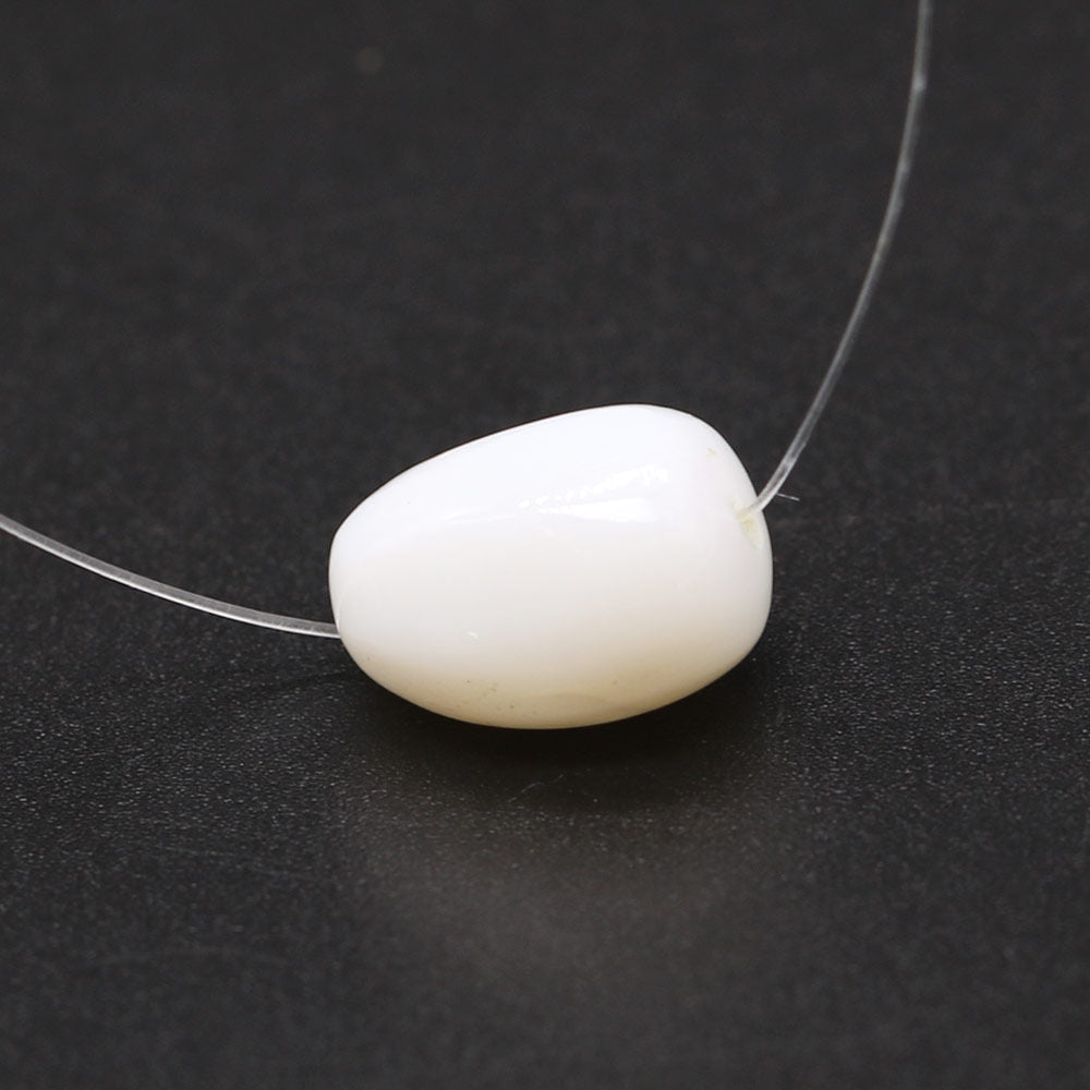 White Opal Smooth Tumbled (Full Drill)