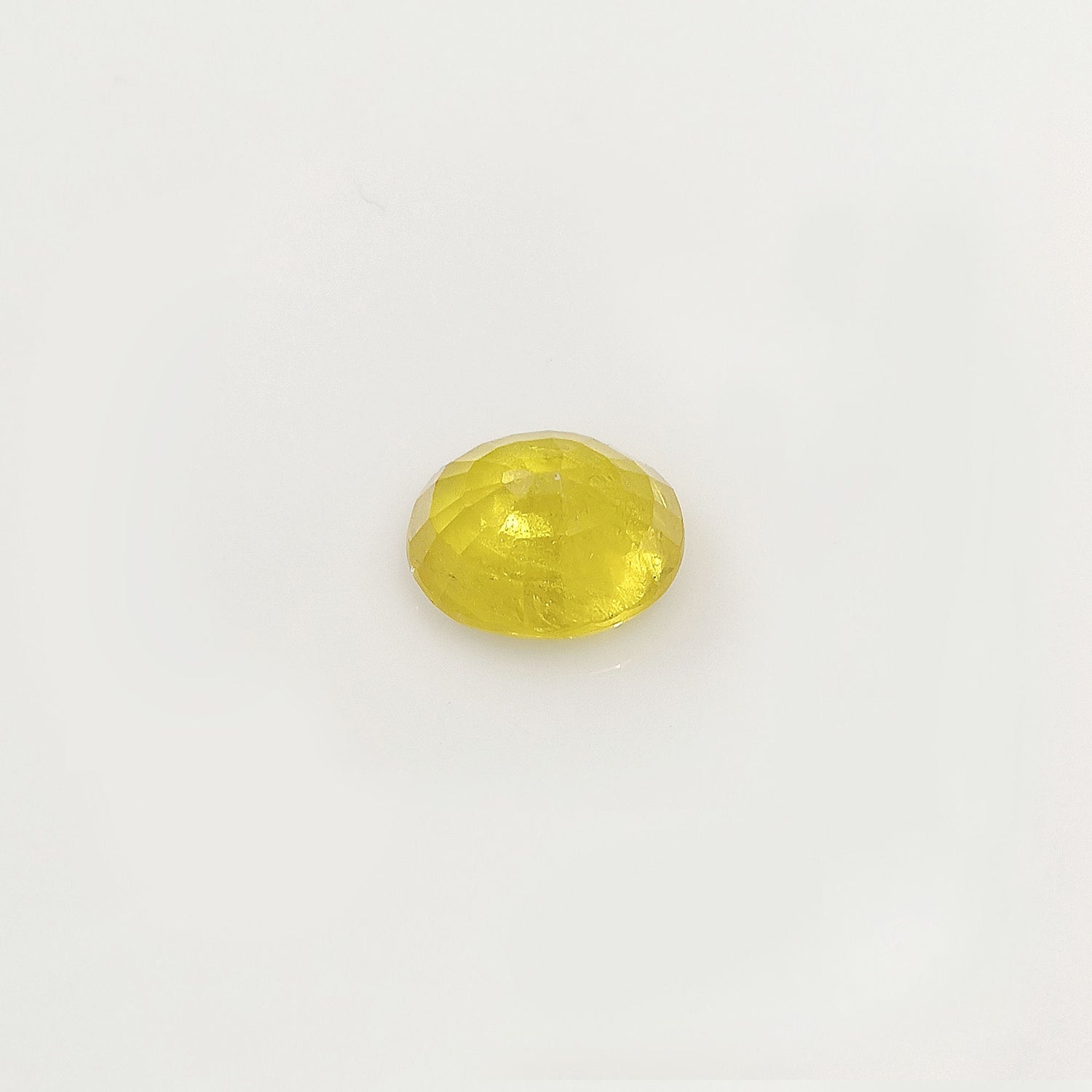 Natural Yellow Sapphire (Nigeria) (Heated) Oval Faceted (6.54 Cts. / 7 Ratti)