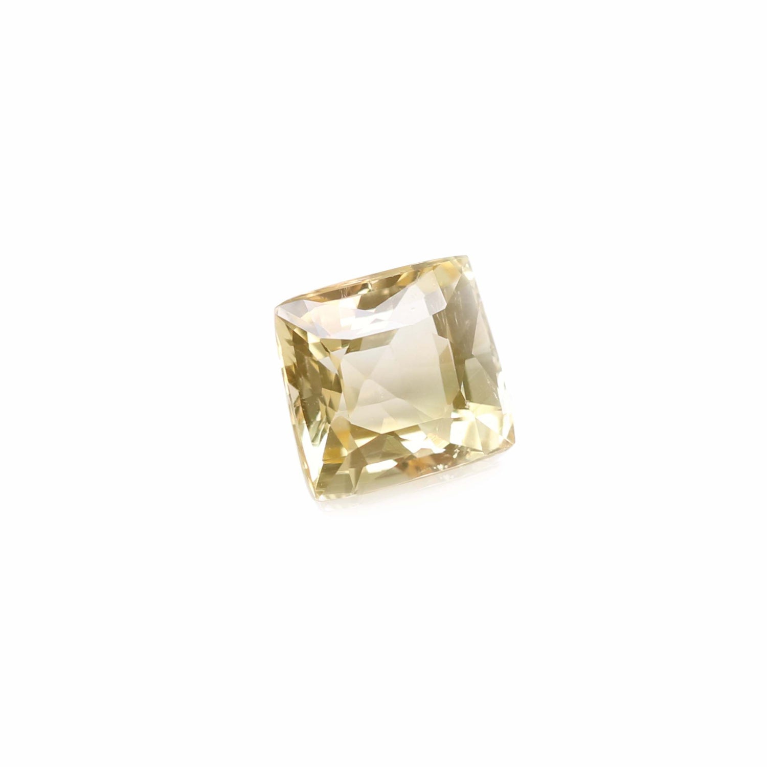 Yellow Tourmaline 11.50x11mm Square Faceted